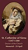 ST CATHERINE OF SIENA PRAYER CARD